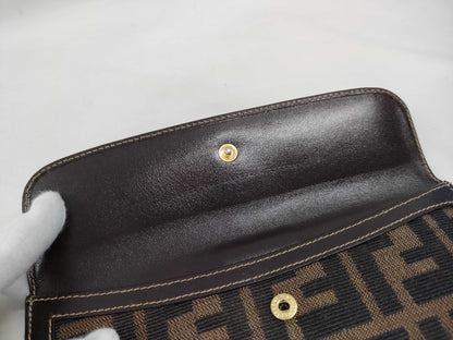 FENDI Zucca long wallet