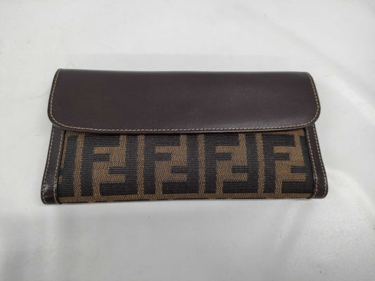 FENDI Zucca long wallet