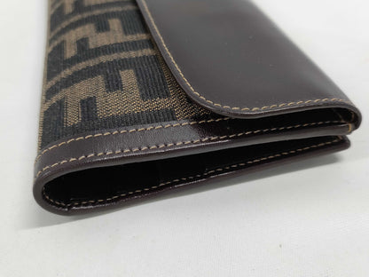 FENDI Zucca long wallet