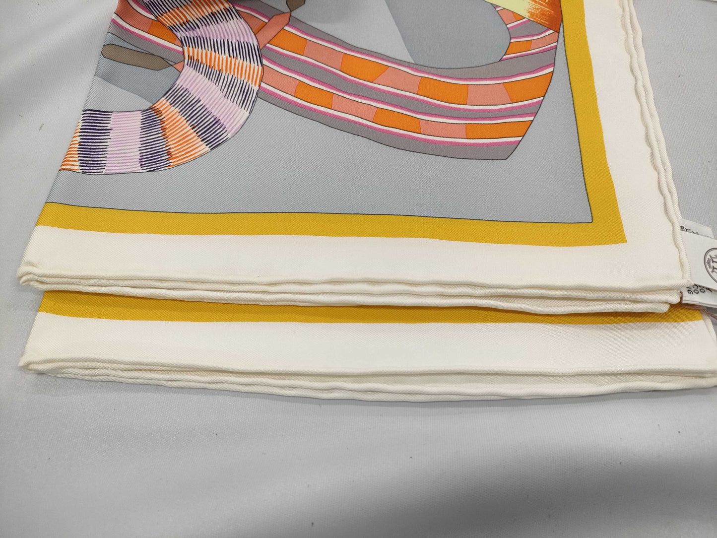 HERMES Carre Carre 90 Fantasy Saddle Scarf