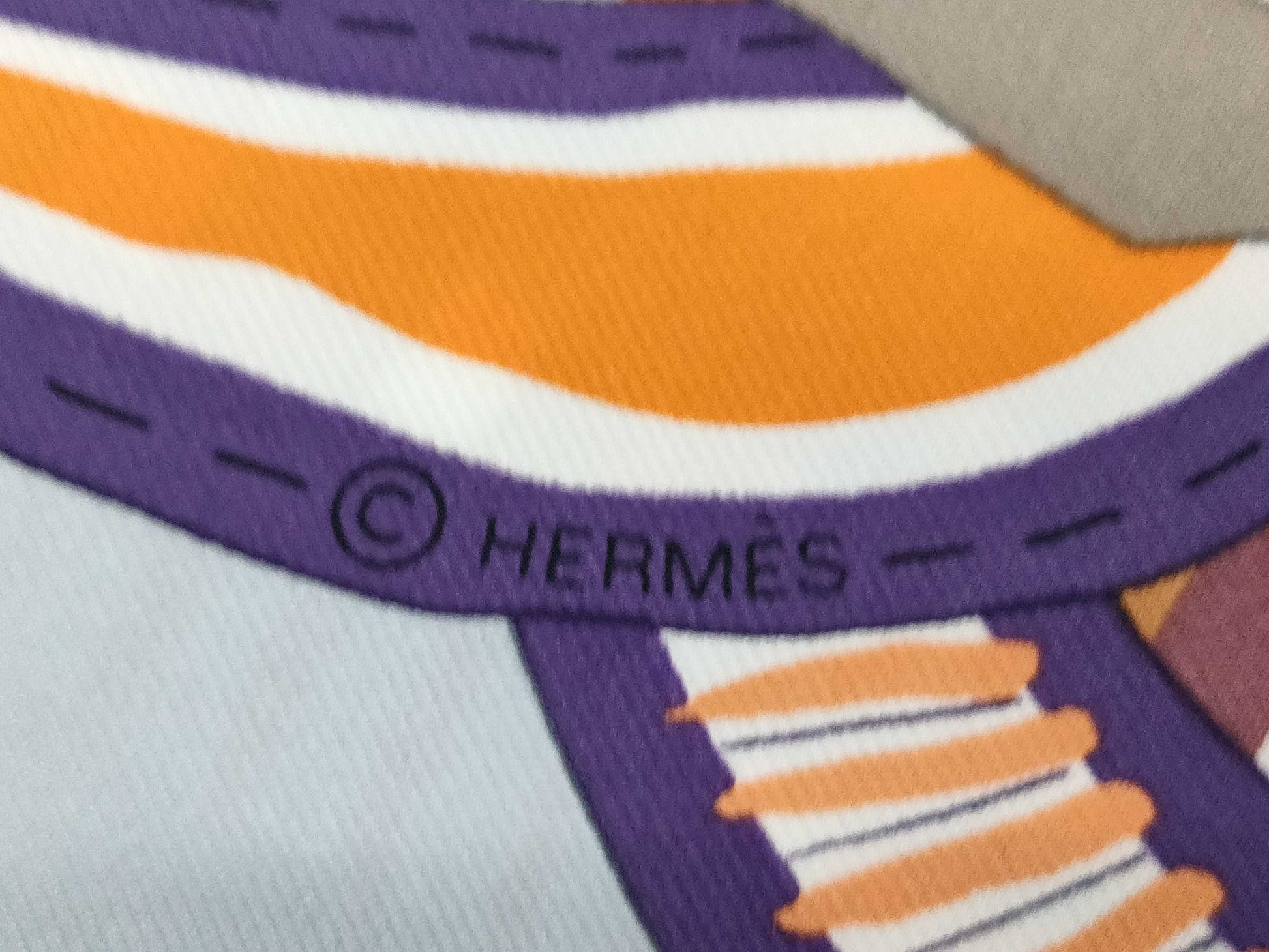 HERMES Carre Carre 90 Fantasy Saddle Scarf