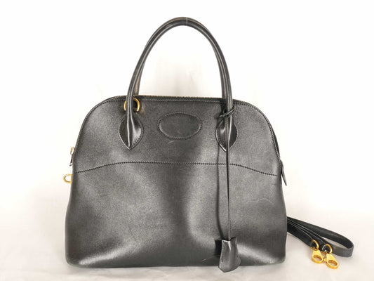 HERMES Bolide 31 Black Handbag
