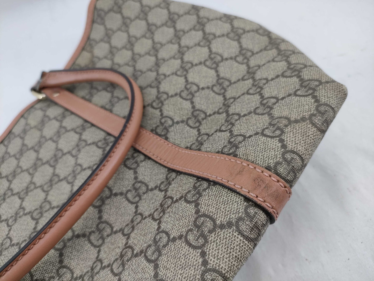 GUCCI GG Supreme 197953 527066 Tote Bag
