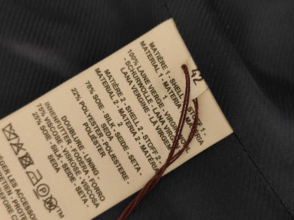 HERMES 5E0299DH Peak Lapel Tailored Jacket with Tags