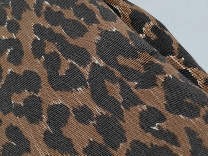 DOLCE&GABBANA Leopard Print Canvas Handbag with Pouch