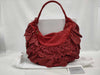 Dior Ruffle Leather Red Tote Bag