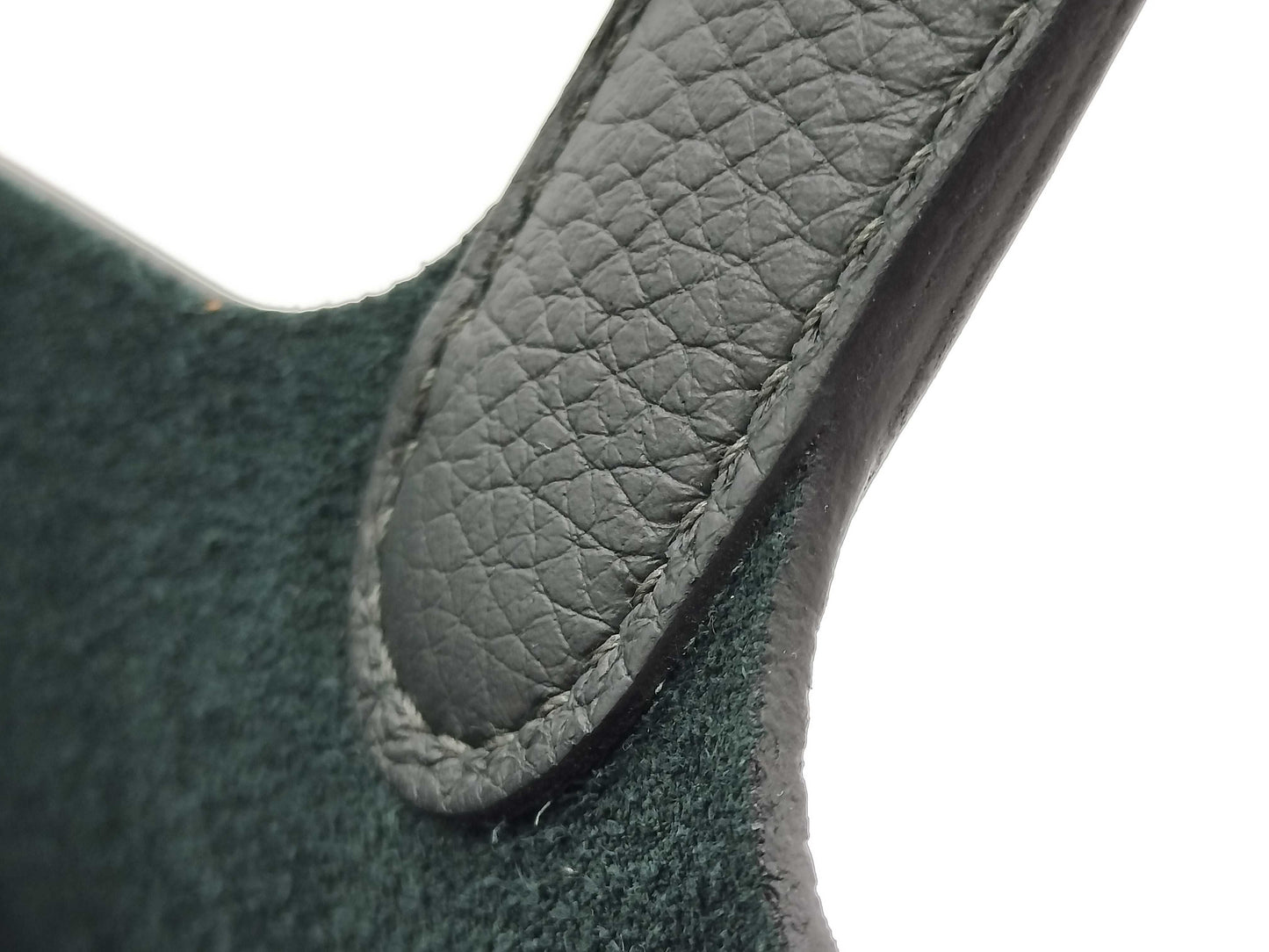 HERMES Picotin Lock 18 Taurillon Clemence Vert Foncé Handbag with Silver Hardware and K Stamp