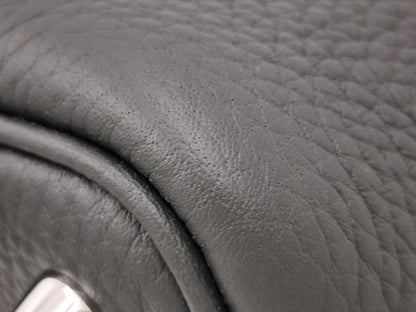 HERMES Picotin Lock 18 Taurillon Clemence Vert Foncé Handbag with Silver Hardware and K Stamp