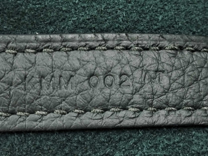 HERMES Picotin Lock 18 Taurillon Clemence Vert Foncé Handbag with Silver Hardware and K Stamp