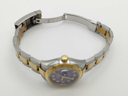 ROLEX 279173G 4J08M124 Purple Tapestry Women's Watch