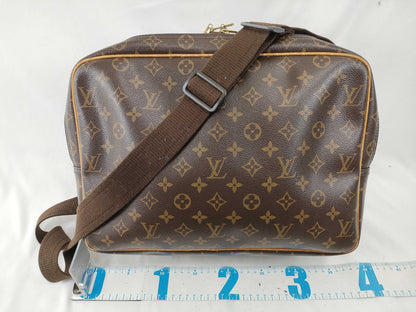 LOUIS VUITTON Monogram M45252 Reporter GM Shoulder Bag with Junk Shoulder Part