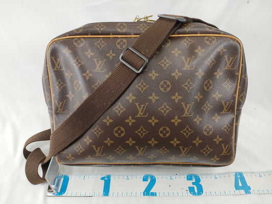 LOUIS VUITTON Monogram M45252 Reporter GM Shoulder Bag with Junk Shoulder Part