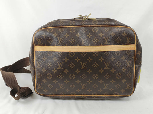 LOUIS VUITTON Monogram M45252 Reporter GM Shoulder Bag with Junk Shoulder Part