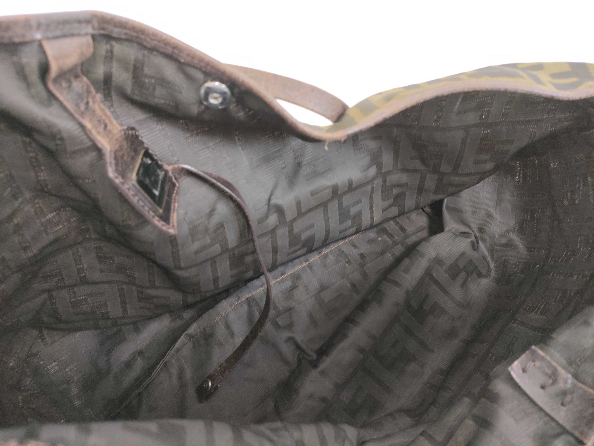 FENDI Zucca pattern Prada camouflage tote/shoulder bag 