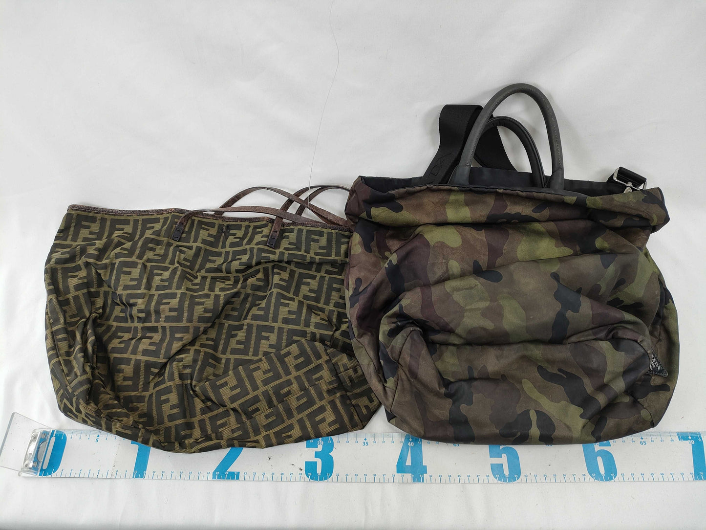 FENDI Zucca pattern Prada camouflage tote/shoulder bag 