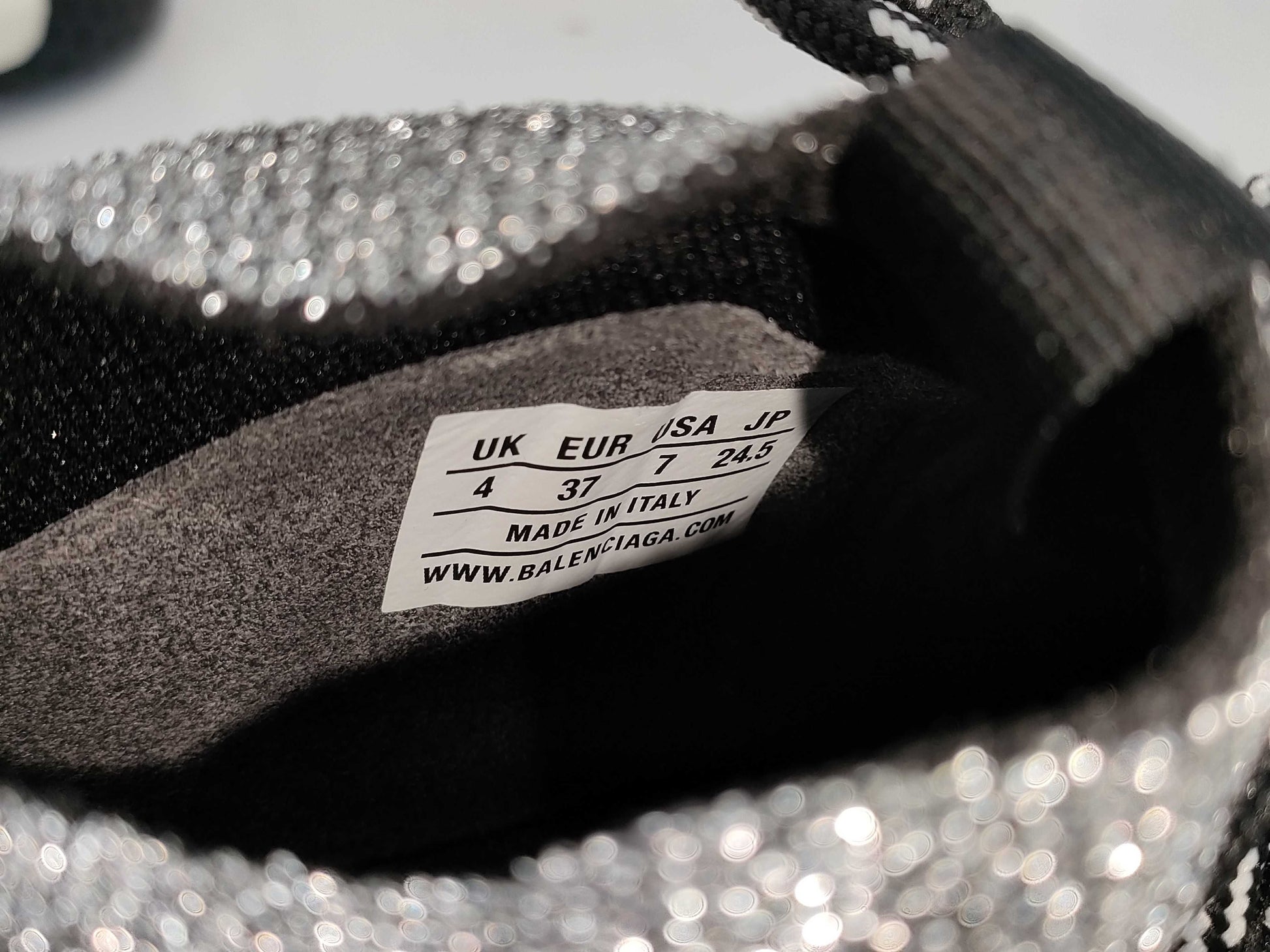 BALENCIAGA Speed ​​Trainer Sneakers with Glitter