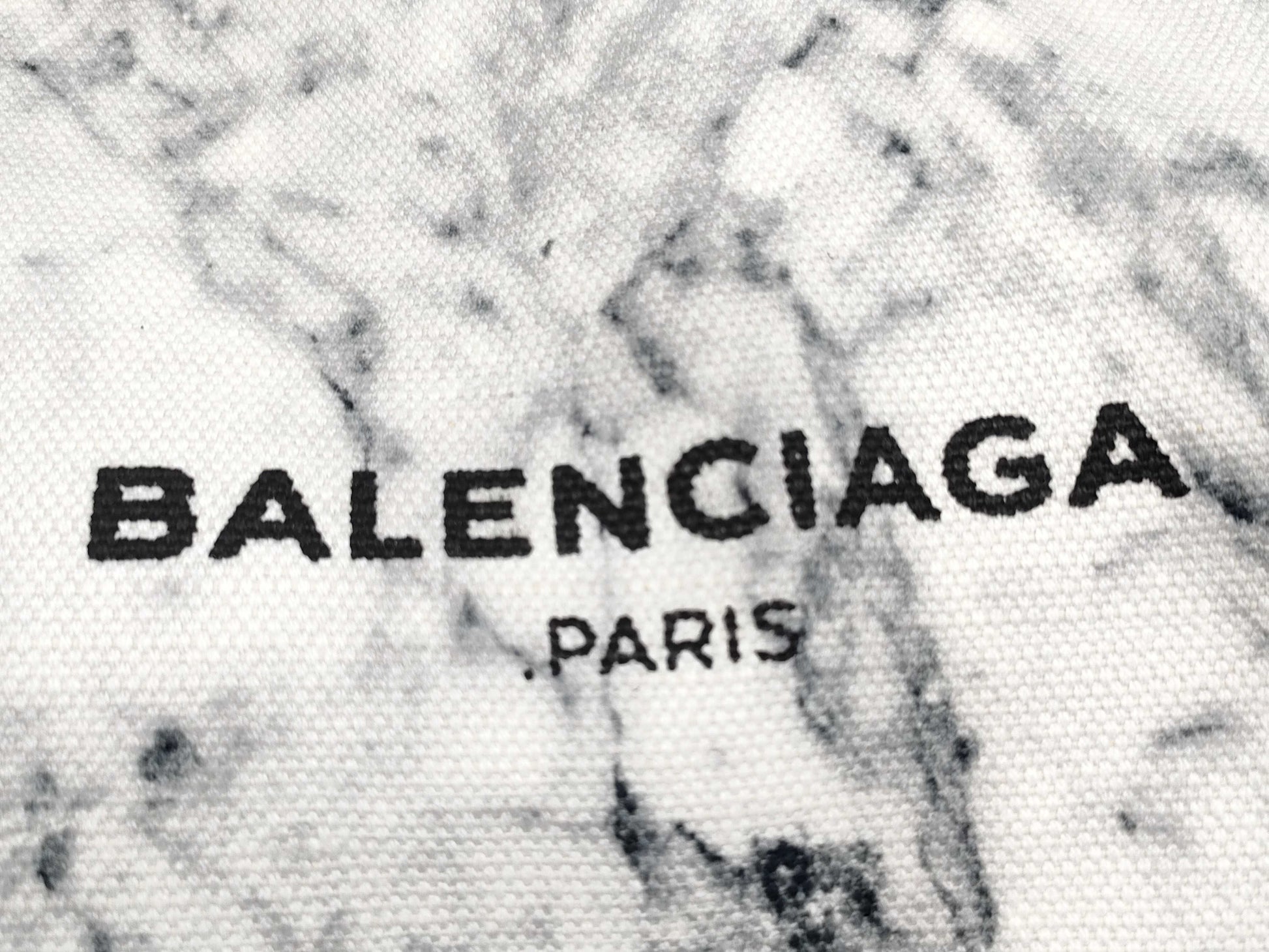BALENCIAGA Tote with Pouch 339933 Marble Handbag