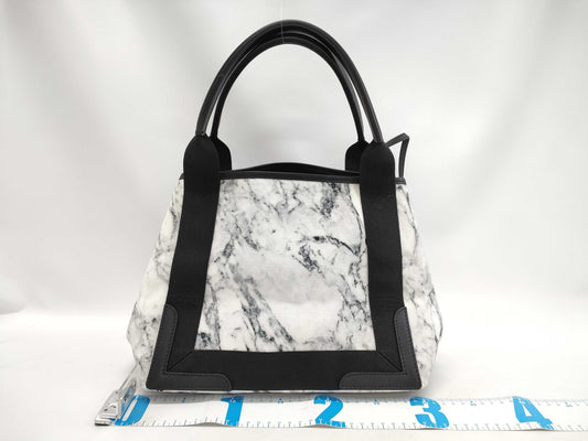 BALENCIAGA Tote with Pouch 339933 Marble Handbag