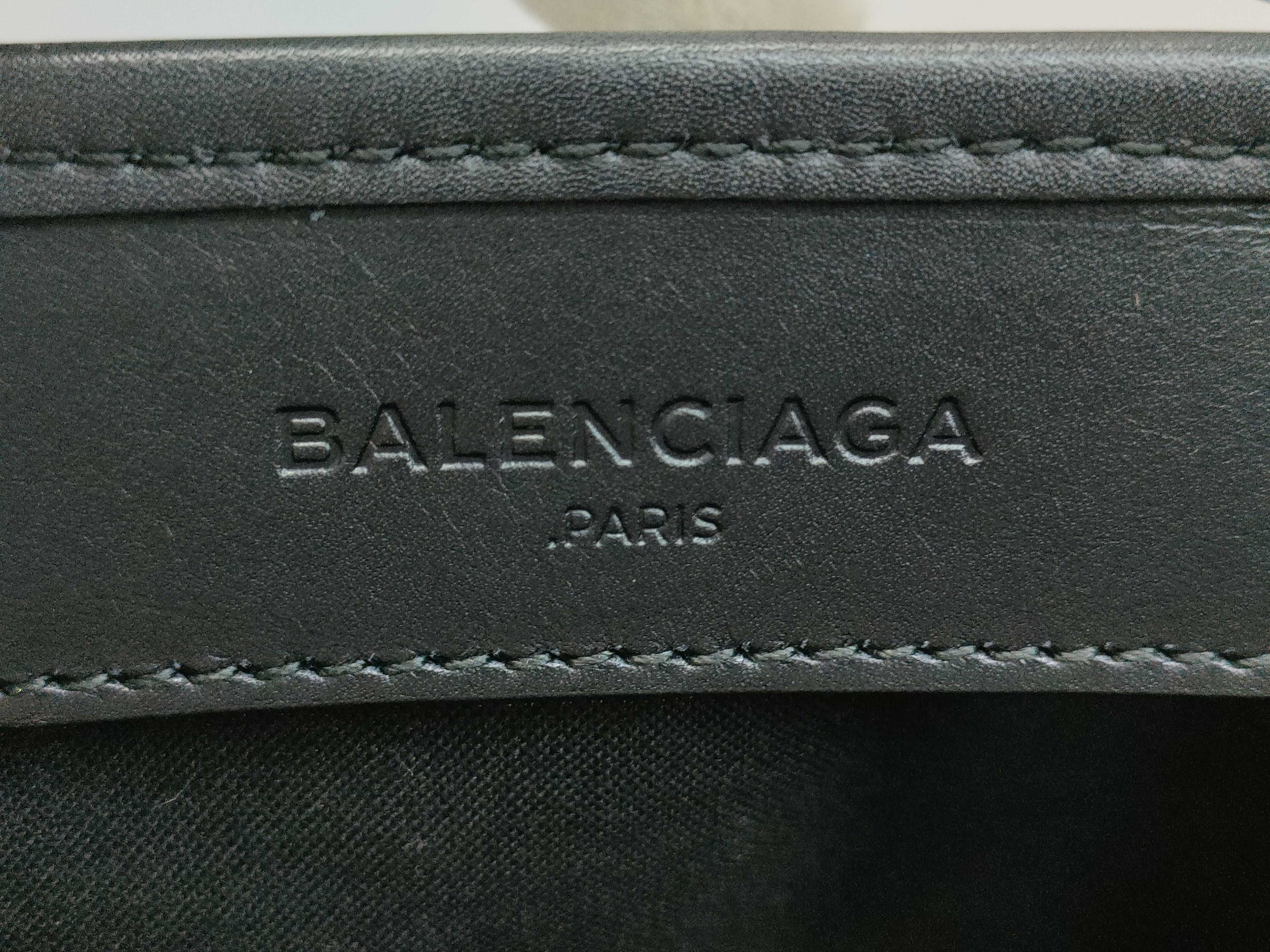 BALENCIAGA Tote with Pouch 339933 Marble Handbag