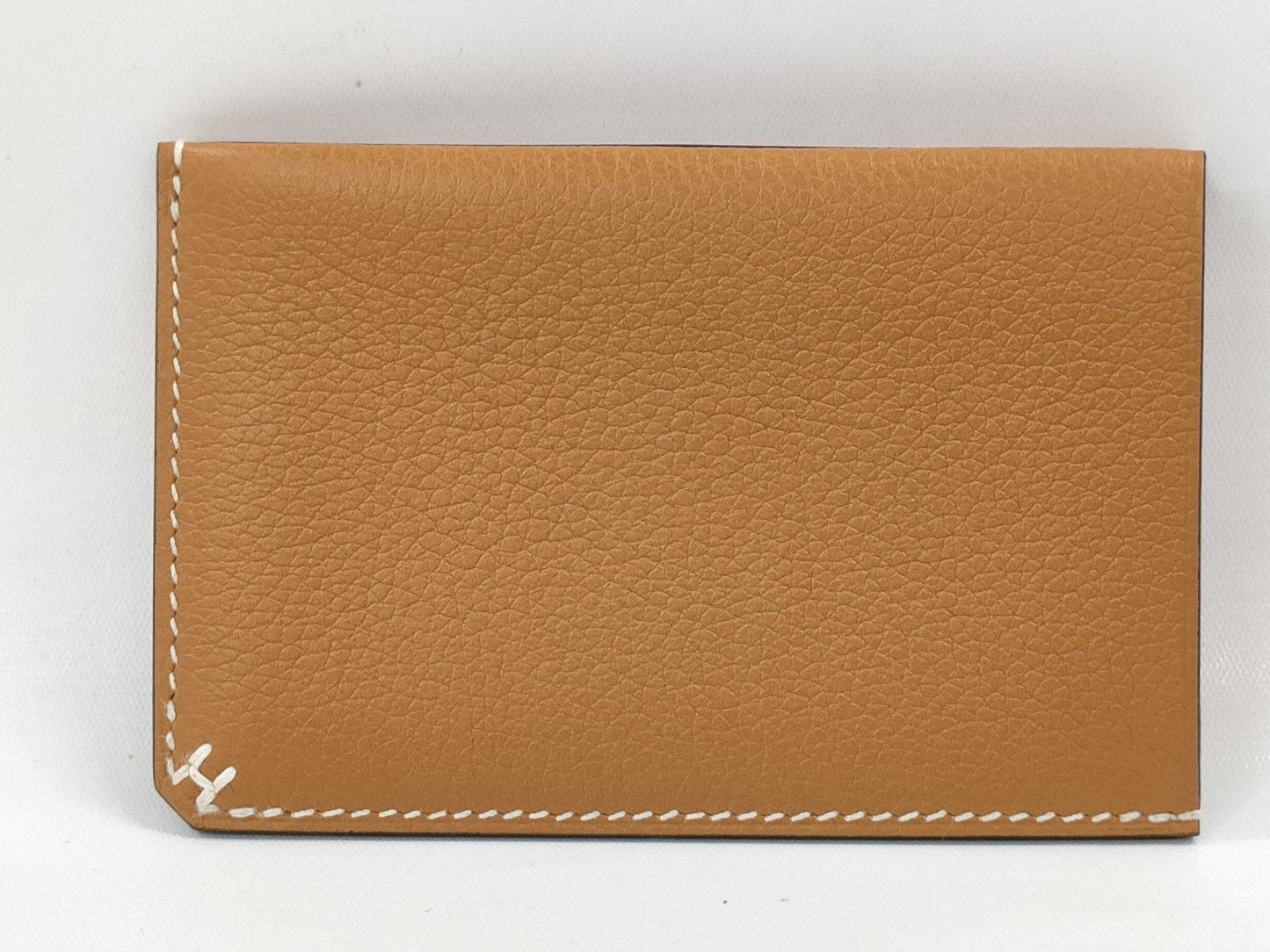 HERMES H Series Gold B Stamp Card Case, Pass Case, Business Card Case
