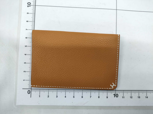 HERMES H Series Gold B Stamp Card Case, Pass Case, Business Card Case