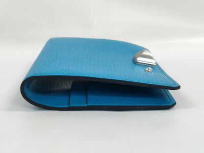 HERMES Medor Blue Jean B Stamp Card Case Card Case, Pass Case, Business Card Case