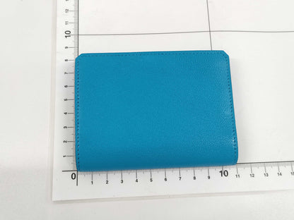 HERMES Medor Blue Jean B Stamp Card Case Card Case, Pass Case, Business Card Case