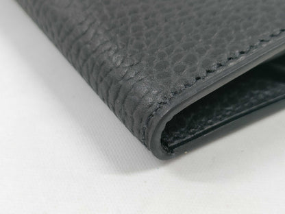 HERMES Iliad Noir B Stamp Compact Card Case Card Case/Pass Case/Business Card Case