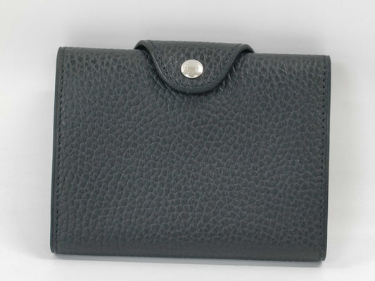 HERMES Iliad Noir B Stamp Compact Card Case Card Case/Pass Case/Business Card Case