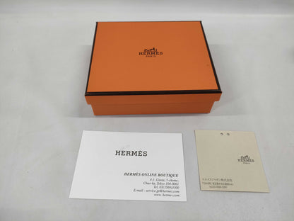 HERMES Iliad Noir B Stamp Compact Card Case Card Case/Pass Case/Business Card Case