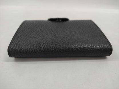 HERMES Iliad Noir B Stamp Compact Card Case Card Case/Pass Case/Business Card Case