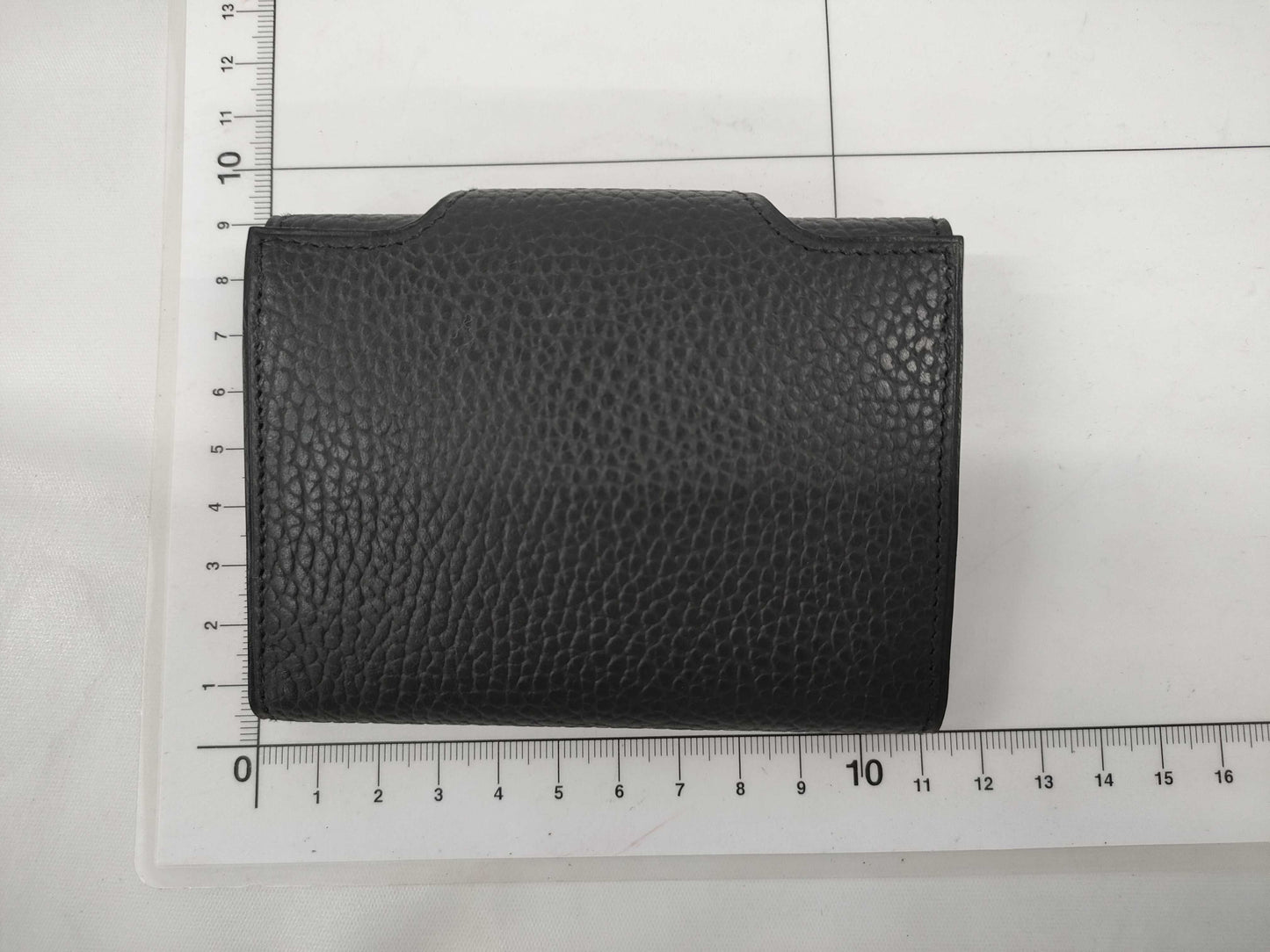 HERMES Iliad Noir B Stamp Compact Card Case Card Case/Pass Case/Business Card Case