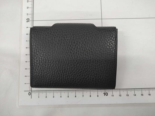 HERMES Iliad Noir B Stamp Compact Card Case Card Case/Pass Case/Business Card Case