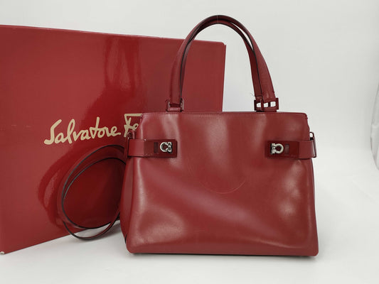 Salvatore Ferragamo Gancini 2-way handbag