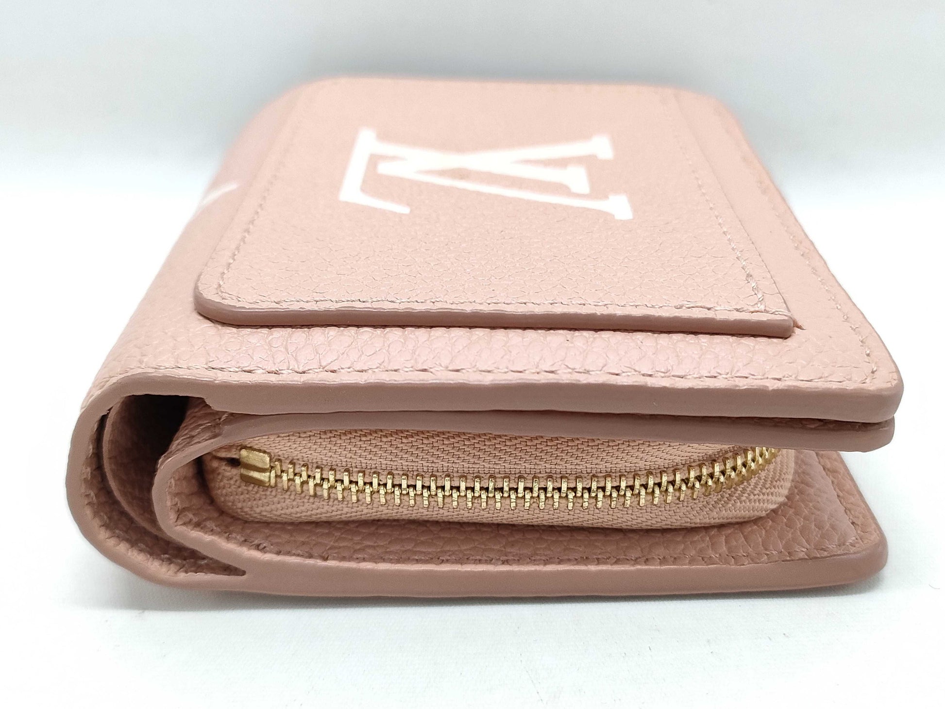 LOUIS VUITTON Monogram Empreinte Zippy Wallet Rose Trianon Wallet