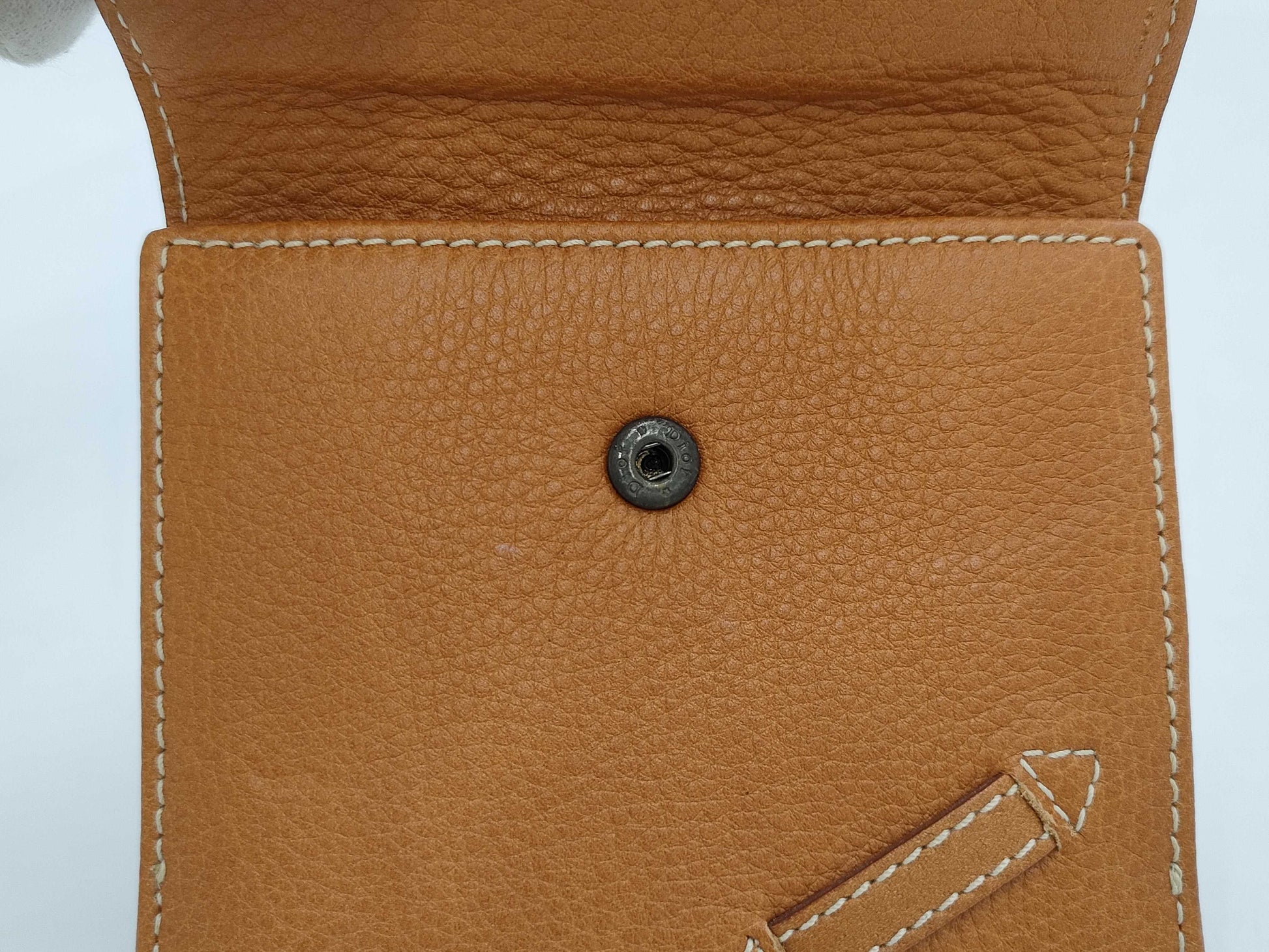 Dior Saddle Double Flap Leather Wallet