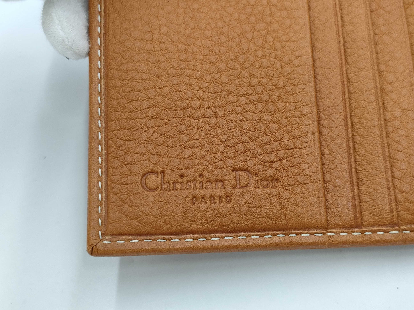 Dior Saddle Double Flap Leather Wallet