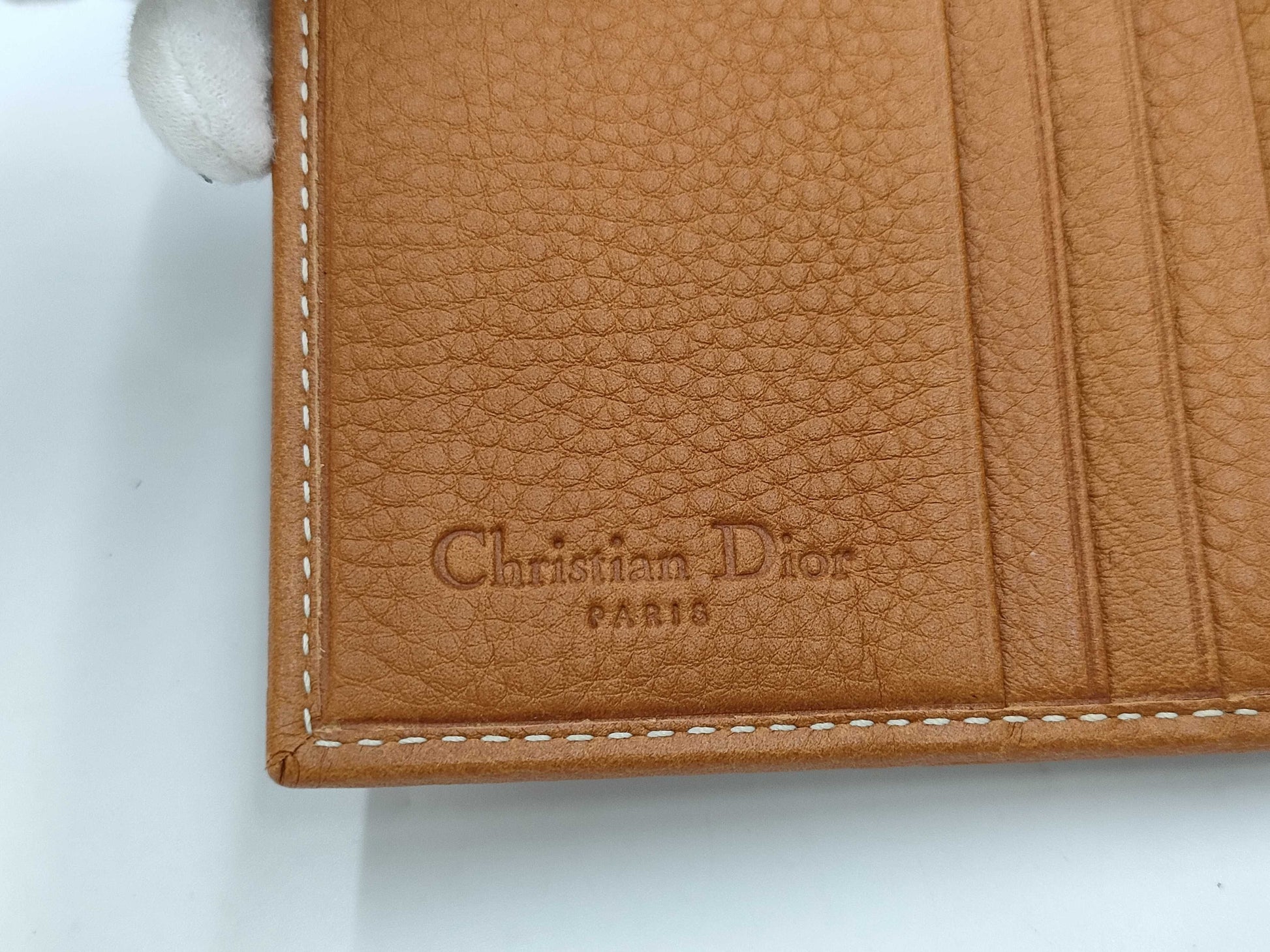 Dior Saddle Double Flap Leather Wallet