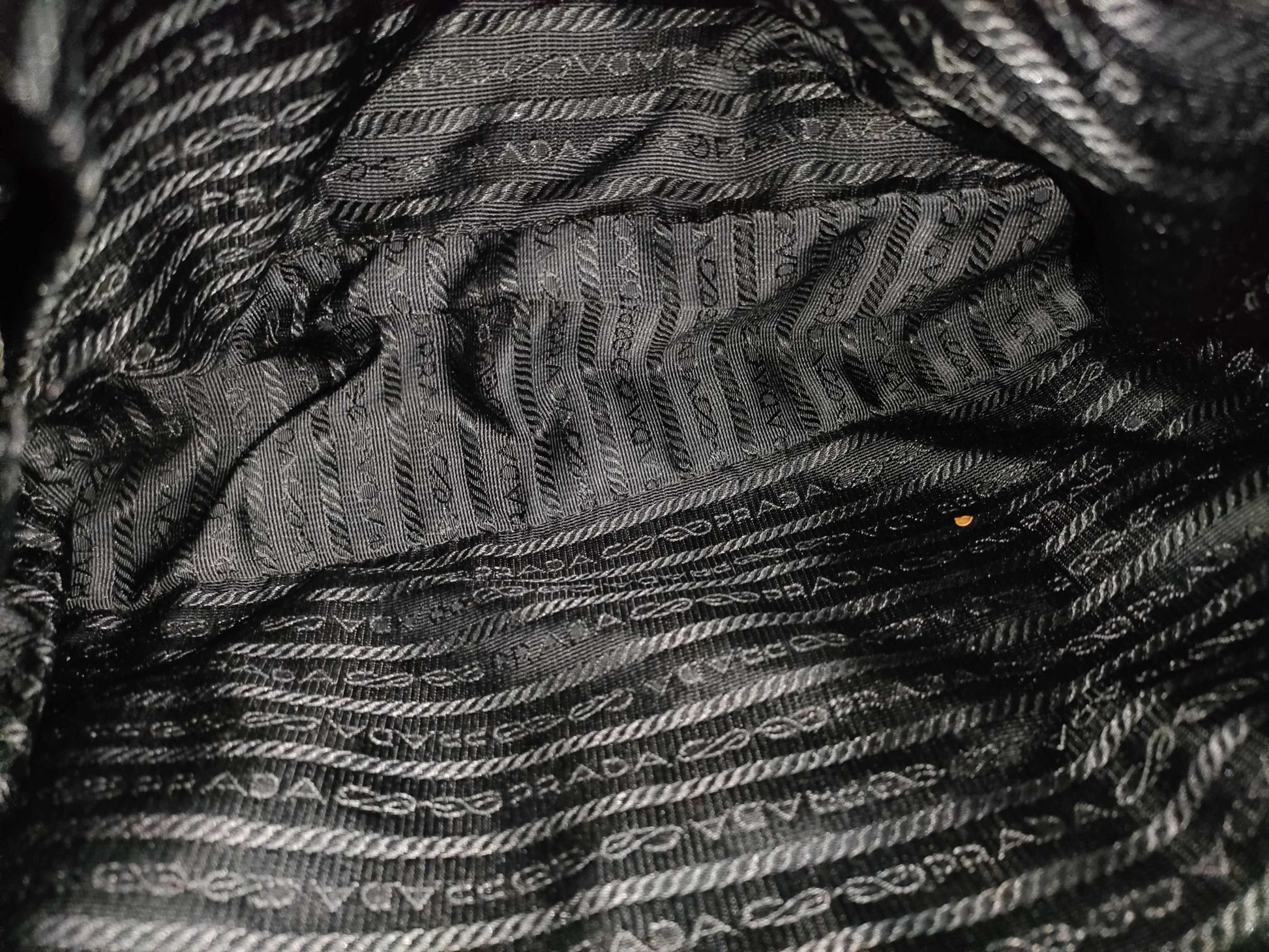 PRADA 123 Nylon Tote Black Tote Bag