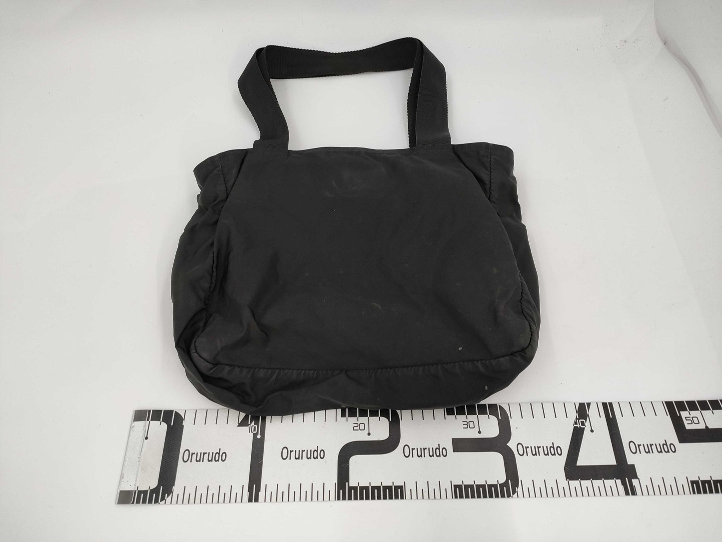 PRADA 123 Nylon Tote Black Tote Bag