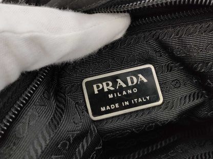 PRADA 123 Nylon Tote Black Tote Bag