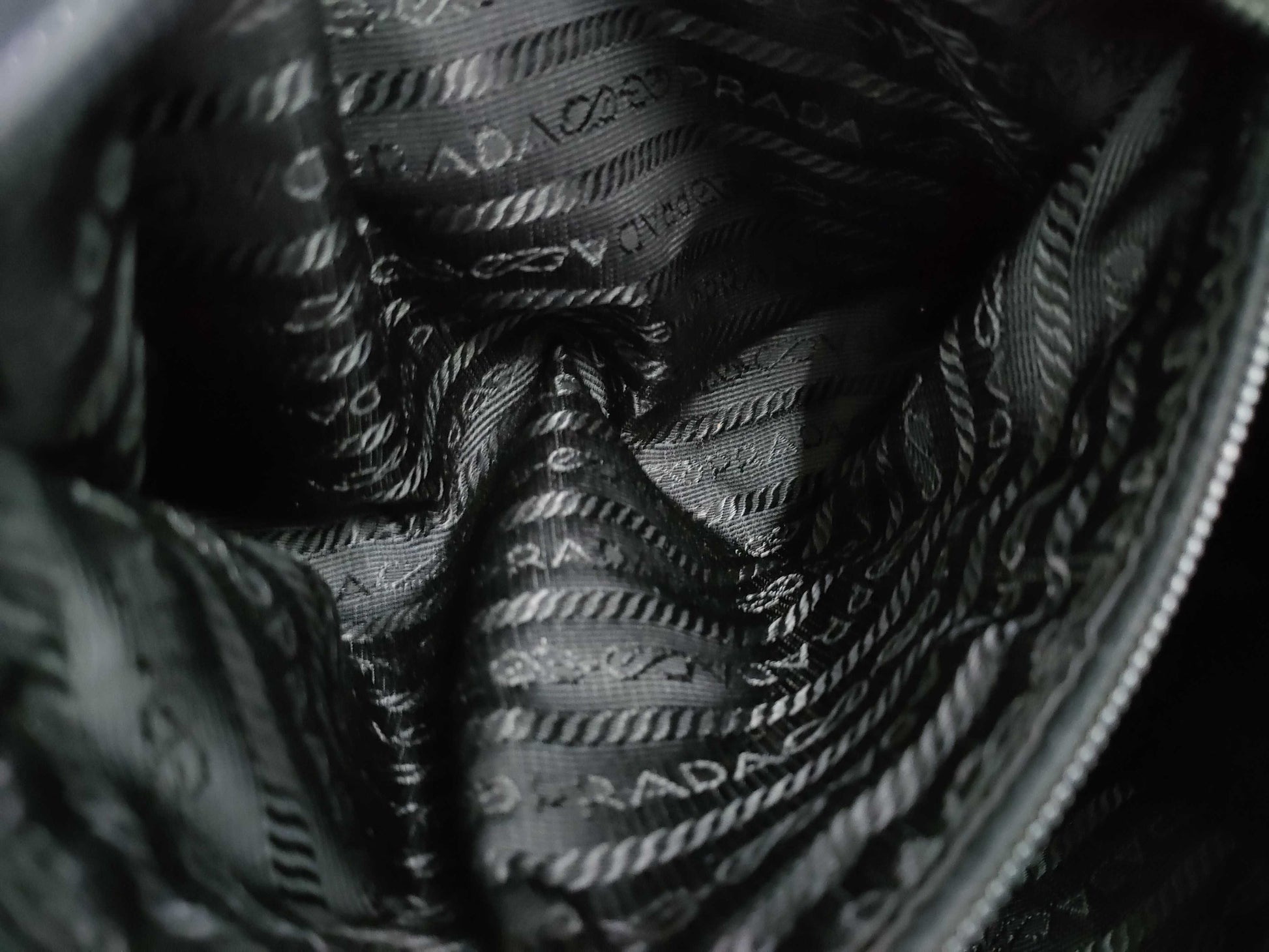 PRADA 123 Nylon Tote Black Tote Bag
