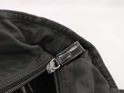 PRADA 123 Nylon Tote Black Tote Bag
