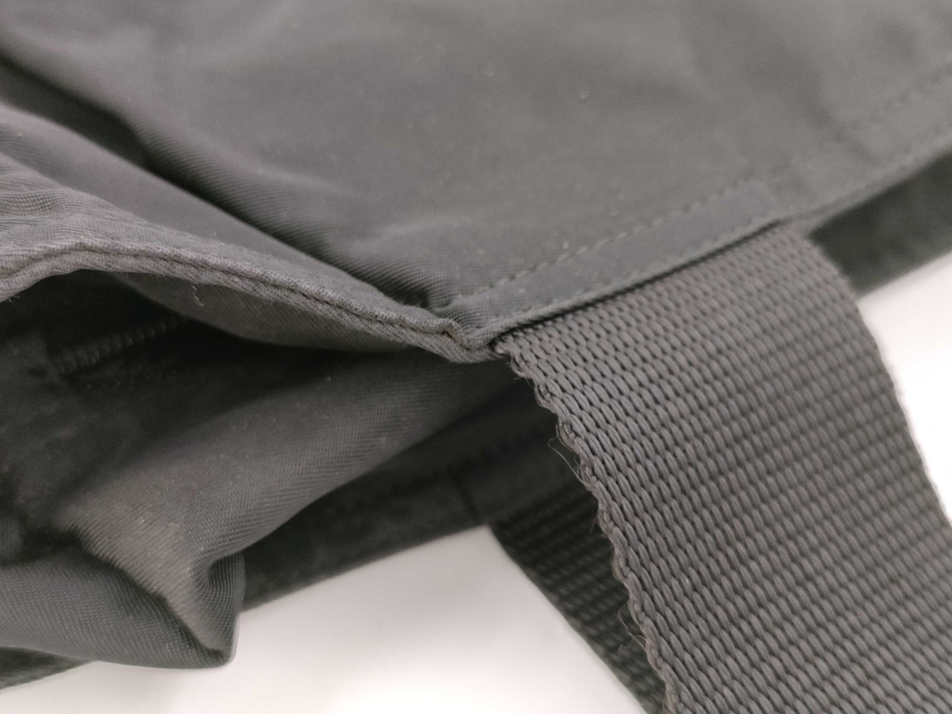 PRADA 123 Nylon Tote Black Tote Bag