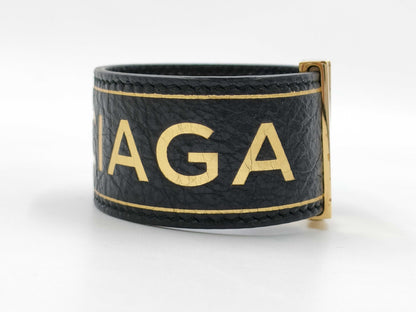 BALENCIAGA Bangle/Bracelet Logo Leather Bracelet/Bangle