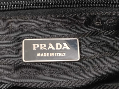 PRADA Nylon Triangle Logo Plate Tessie Handbag