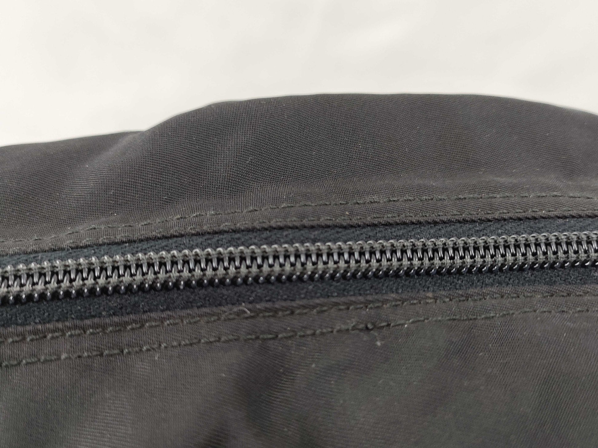 PRADA Nylon Triangle Logo Plate Tessie Handbag