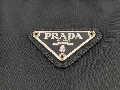 PRADA Nylon Triangle Logo Plate Tessie Handbag