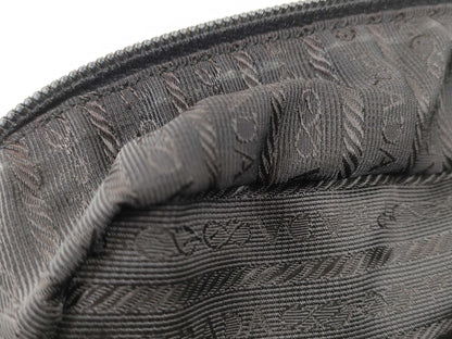 PRADA Nylon Triangle Logo Plate Tessie Handbag