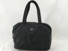 PRADA Nylon Triangle Logo Plate Tessie Handbag